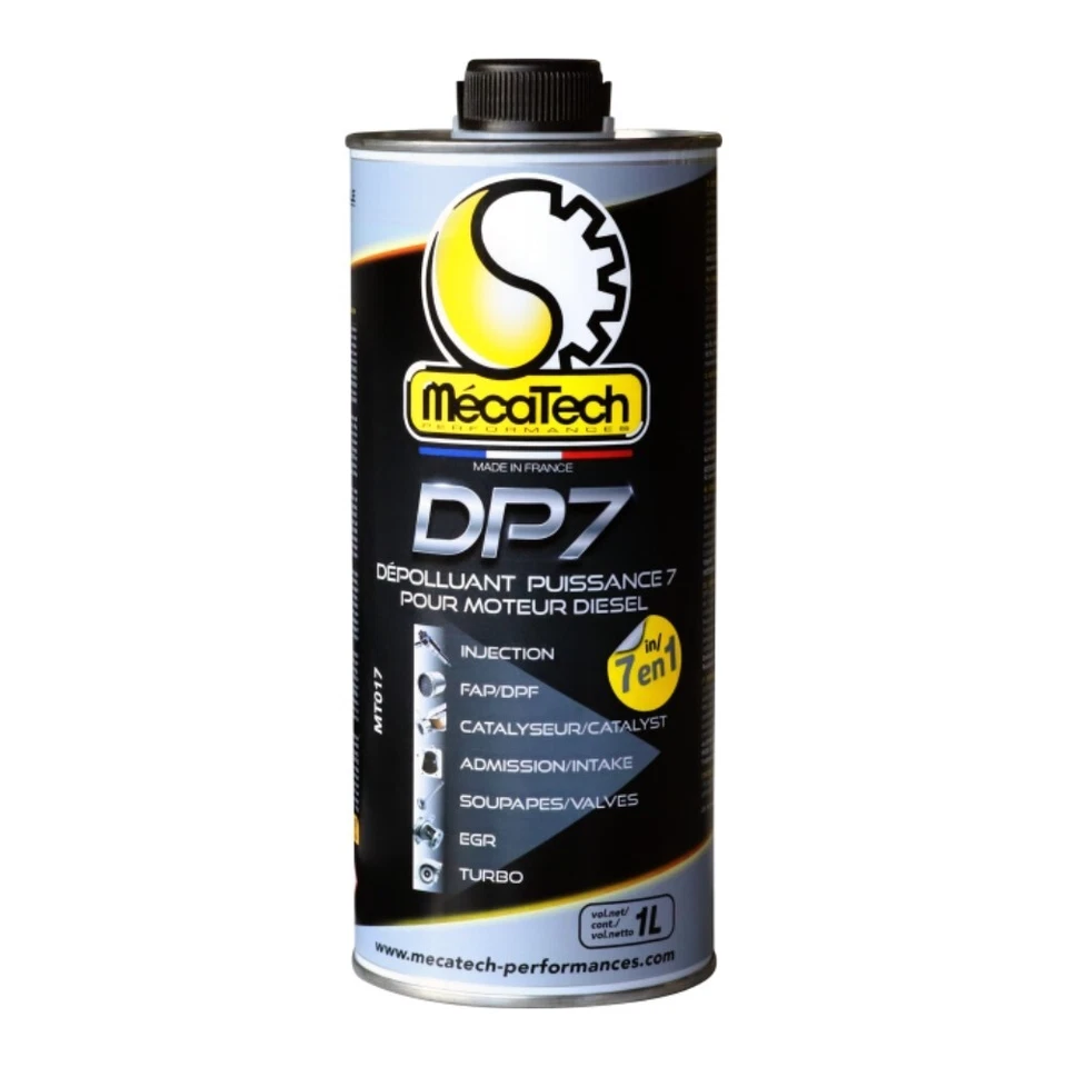 Dépolluant moteur diesel 7 en 1 DP7 1L MECATECH - Photo 1/1