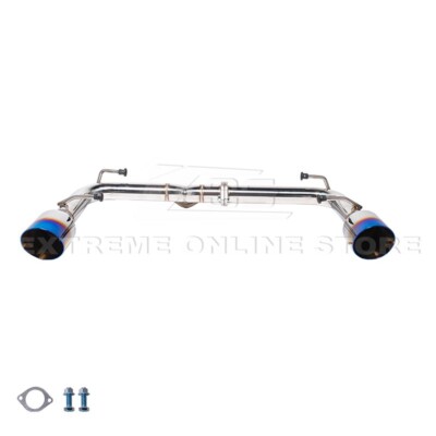 For 22-Up Toyota GR86 Subaru BRZ Muffler Delete Axle Back Dual Burnt