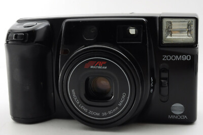 【動作確認済】 Minolta MAC-ZOOM 90 H6-0723-1p Excellent] Minolta Mac ZOOM 90 Quartz Date Point and Shoot Compact