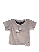 Free Planet Dinosaur Tee Shirt Boys Sz 9-12M Gray Short Sleeve Shark Cool Dude