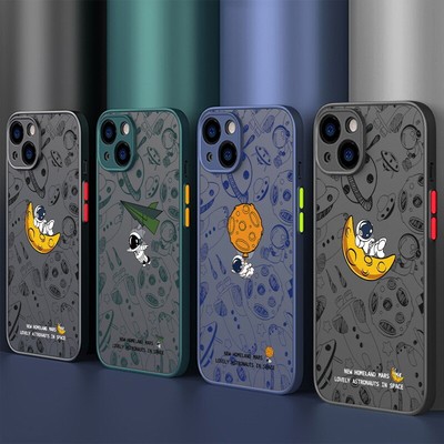 For iPhone 15 Pro Max Plus 14 13 12 11 Shockproof Astronaut Slim Back Case Cover