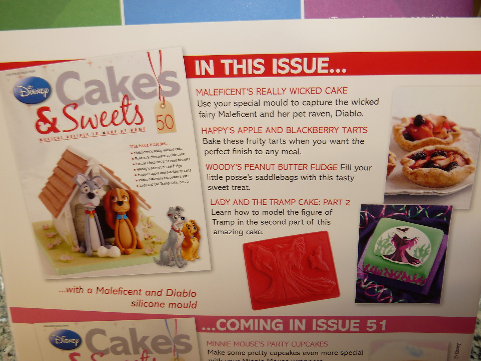 EAGLEMOSS DISNEY CAKES & SWEETS MALEFICENT & DIABLO SILICONE MOULD No