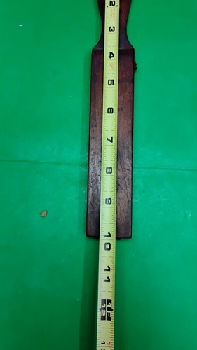 razor hone 4.25" In wood coffin box natural sharpening stone vintage Antique - Picture 15 of 16