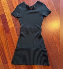 Aqua Little Black Dress Twirl Pleated Size M
