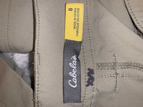 Cabela’s Women's Triune Convertible Pants Sz 8. W 34 L 31 Sandy River UPF 50 - Picture 3 of 7