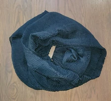 Women's Ruffled Scarf Lightweight Dark Blue Green Layering Shawl Wrap