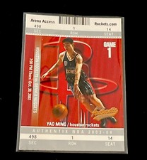 2003-04 Fleer Authentix Balcony YAO MING #87 Houston Rockets Shanghai China NM