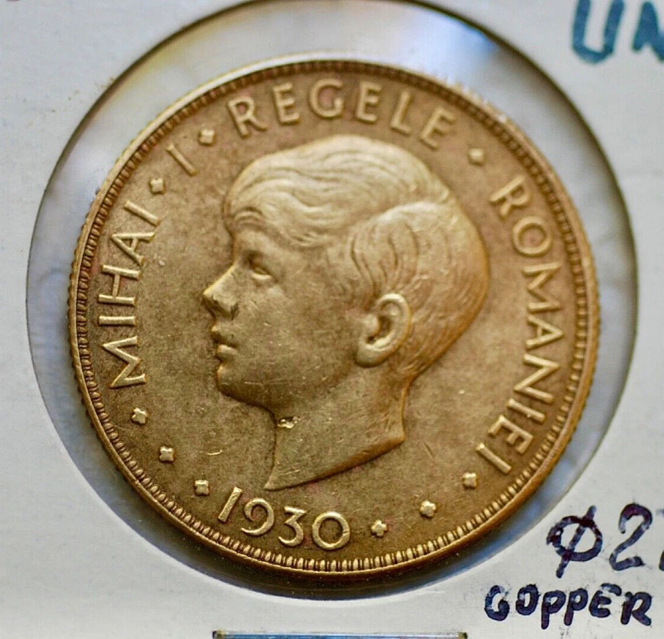 Romania 1930 20 lei  (Hora)  Rare Coin in High Grade  - Image 4 of 4