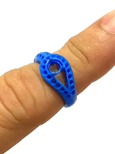 Cicle Gem Tear  Ring. Wax patterns for lost wax casting silver gold   jewelry