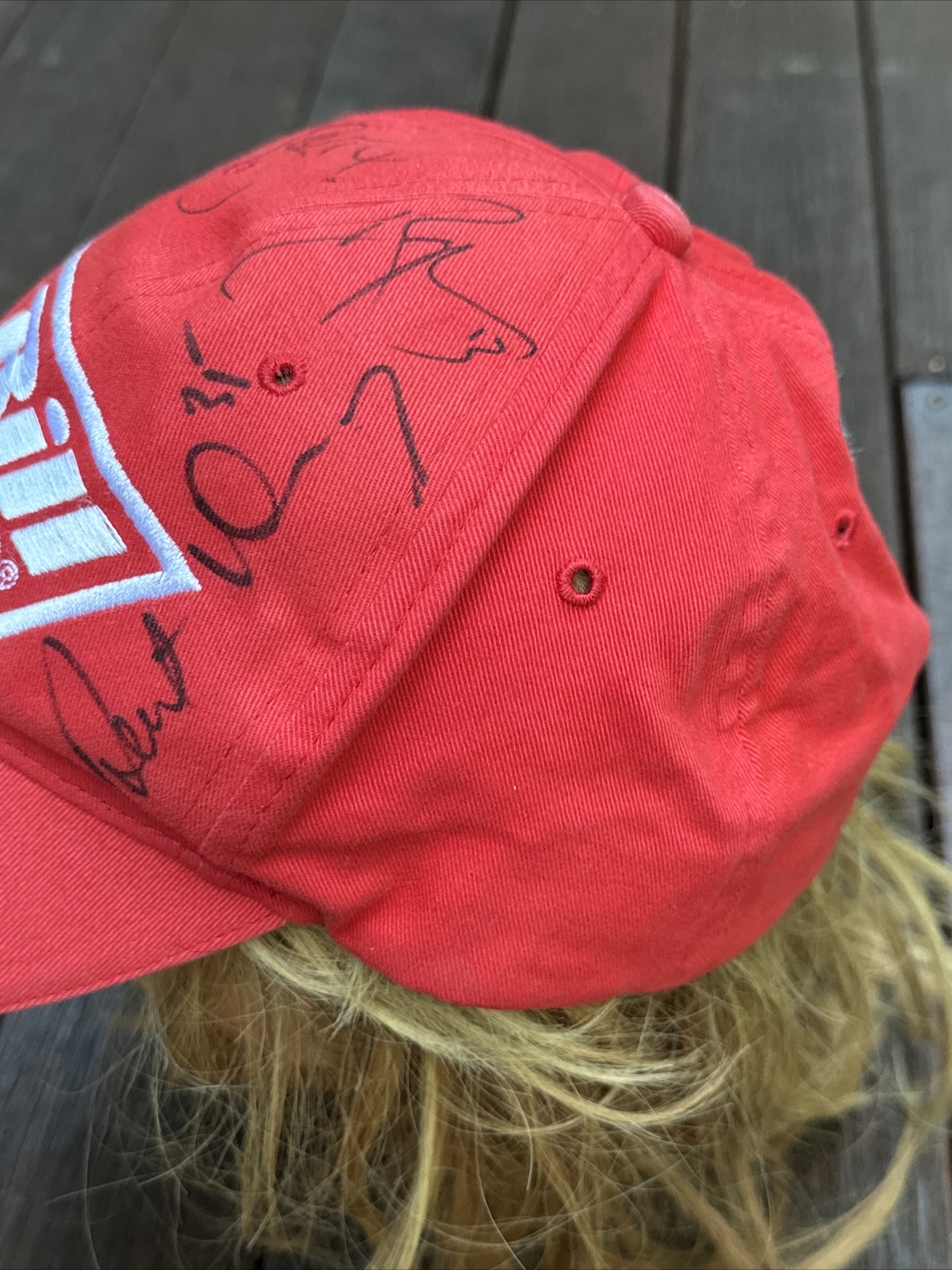 Baseball Cap Hat St.Kilda Saints Rare Signed 8 Signatures Bill Express Brand image 2