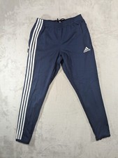 Adidas Men's Essential Joggers UK 36" Navy And White 3 Stripes