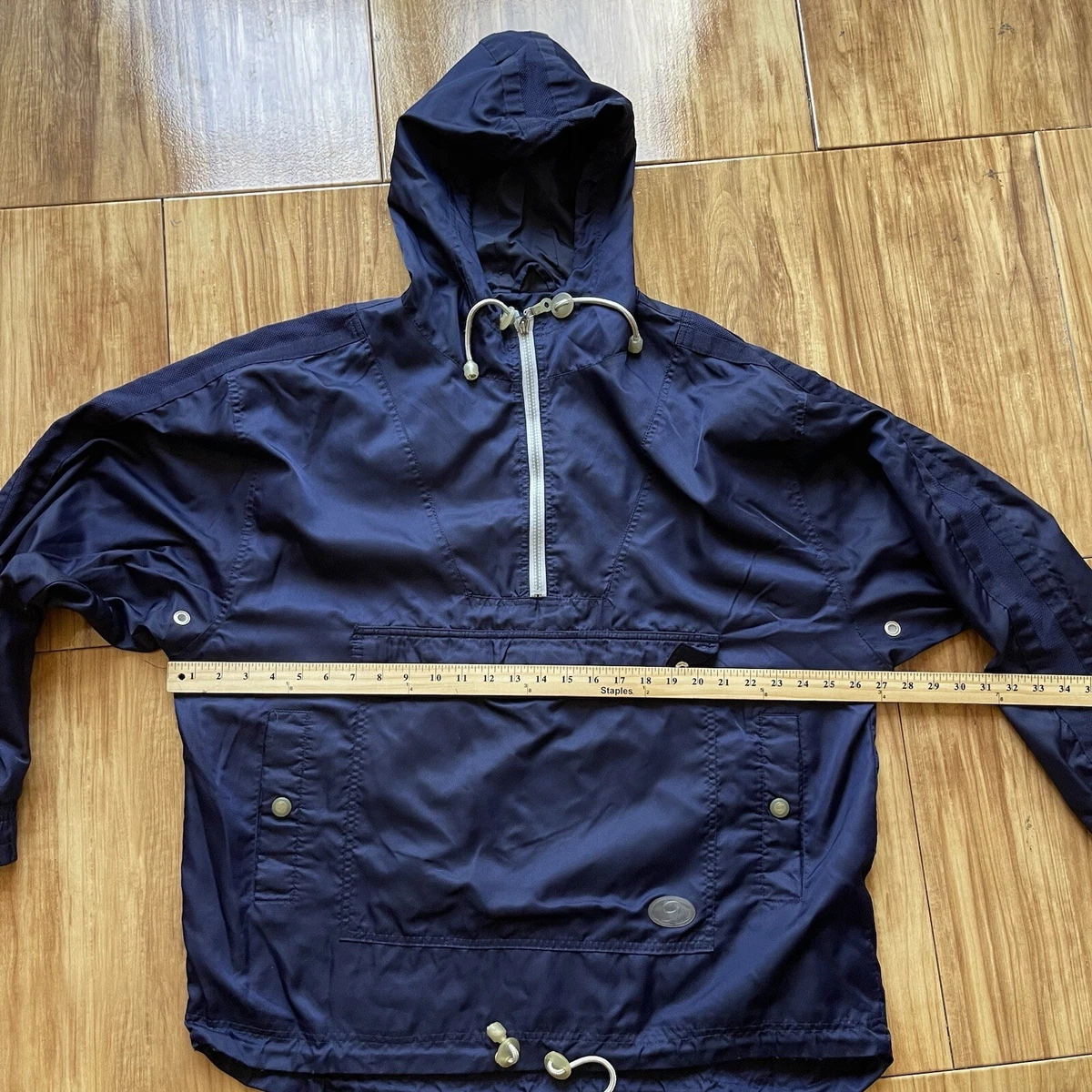 Vintage GAP Nylon Anorak Pullover Jacket Large Blue Oasis 90's