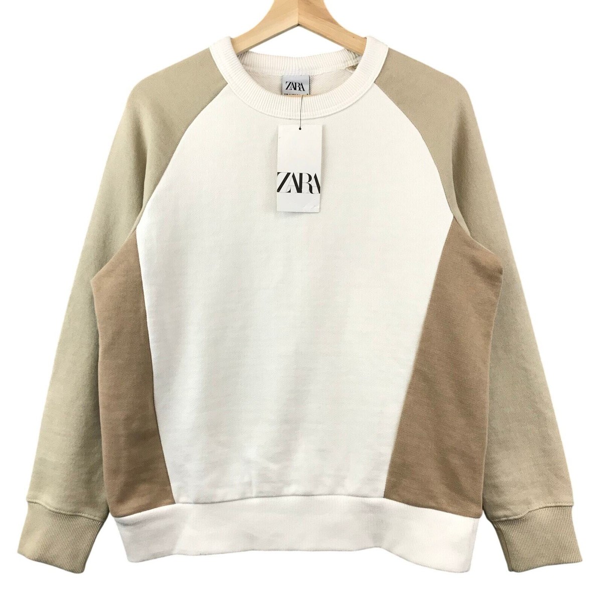 19. しゅー628 New Zara Sweatshirt Women's S Pullover Long Sleeve Crew Neck