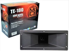 MR DJ TE-180 Piezo Horn Tweeter 4"x10" 300 Watts Piezo Compression Horn Tweeters
