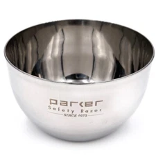 Polished Stainless Steel Shaving Bowl from Parker Safety Razor