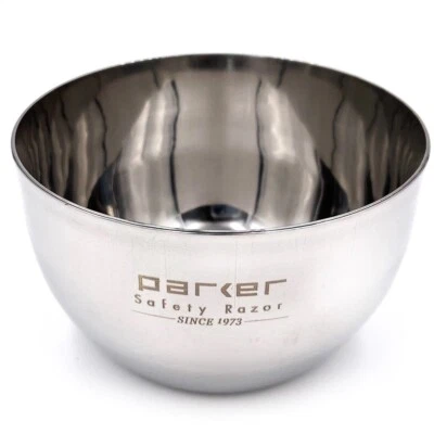 Polished Stainless Steel Shaving Bowl from Parker Safety Razor