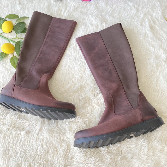 sorel ainsley tall waterproof leather boots
