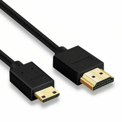 Mini HDMI to HDMI ，6FT，CableCompatible with Camera, Camcorder, Laptop, HDTV