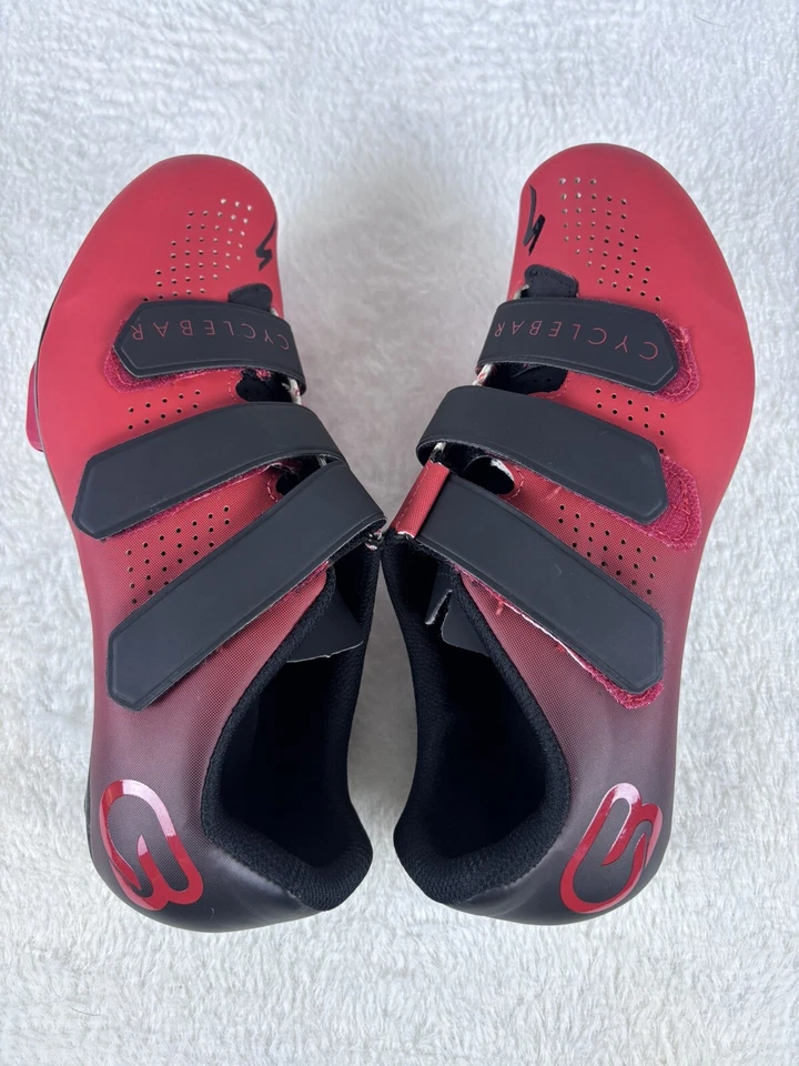 Sapatos de ciclismo Specialized Torch 1.0 Cyclebar indoor tamanho EUA 8 Euro 39 vermelho foguete - Imagem 2 de 4