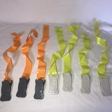 Genuine Nerf Flag Football Clip-on Set 4 Yellow /3 Orange Plastic Waist Clip Lot