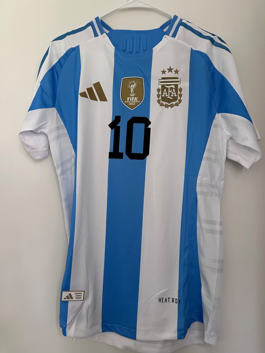 Messi Argentina 2024 Home Soccer Jersey - Messi signature