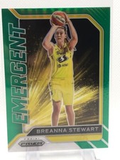 BREANNA STEWART 2021 Panini Prizm WNBA Green Prizm Emergent Insert Card Storm