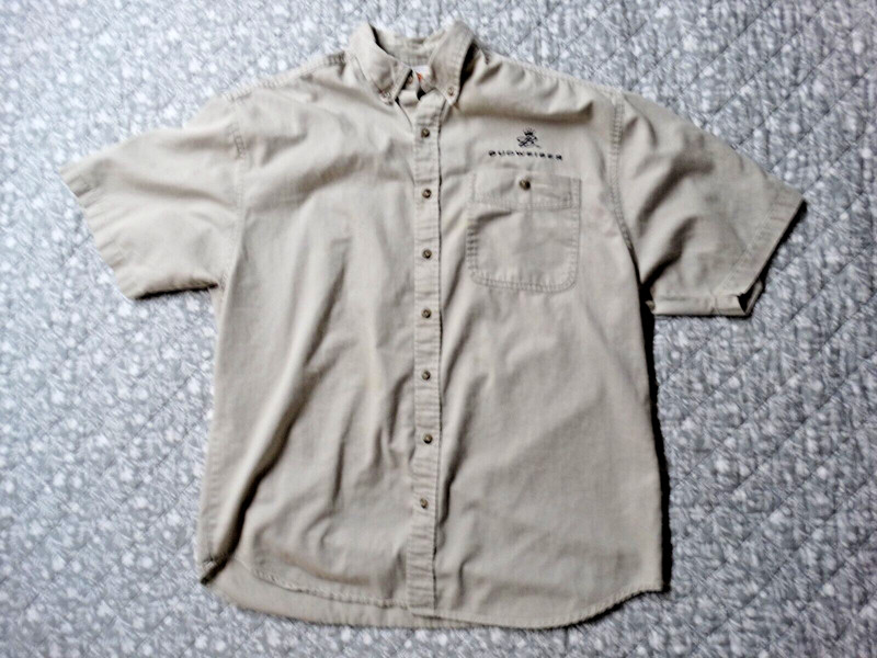 Winner's Circle Budweiser #8 Dale Jr Button Up, XL