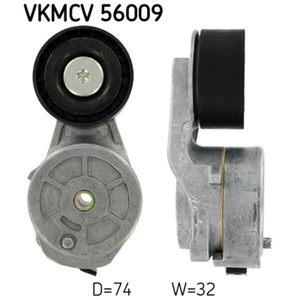 SKF Spannrolle, Keilrippenriemen Vkmcv 56009-image