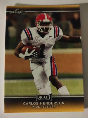 NFL Trading Card Football Carlos Henderson Denver Broncos 2017 Leaf