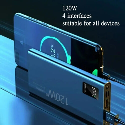 Banco de Alimentación 80000mAh 120W Carga Súper Rápida Pantalla Digital para IPhone Xiaomi - Imagen 3 de 26