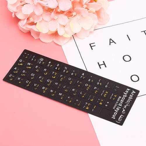Arabic Keyboard Sticker letter Waterproof Frosted No Reflection Non-transparAZ0 - Picture 10 of 15