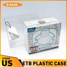 5 Packs Pokemon Elite Trainer Box ETB Protector Case UV Scratch-Resistant