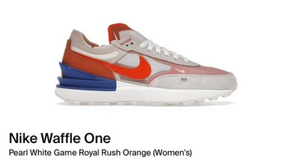 Deadstock W/O Box Nike Waffle One Team Orange Size 10 Women's  DC2533-800