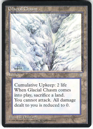 Glacial Chasm - Ice Age (Uncommon Land)