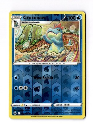 Croconaw - SWSH08: Fusion Strike (SWSH08) Reverse Holo