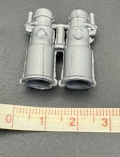 ACTION MAN BINOCULARS TOY SILVER GREY PLASTIC OLD TOY ACTION MAN FIGURE SMALL