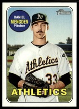 2018 Topps Heritage Daniel Mengden Oakland Athletics #525