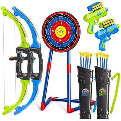 2 in 1 Pack Bow and Arrow Set for 6 Year Old Boy Gifts Boy Toys Age 6-8,Arche...
