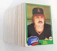 1981 TOPPS BASEBALL YOU PICK YOUR CARD COMPLETE YOUR SET #'s 501-726  (item#N29)