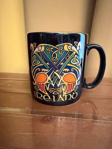 Ireland Celtic Design Gold-Rimmed Coffee Mug