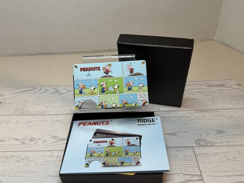 RIDGE WALLET | PRE-OWNED/RECONDITIONED | PEANUTS w/GOLD SCREWS