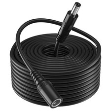 33FT DC Power Extension Cable 2.1x5.5mm 12V Supply Adapter CCTV Camera