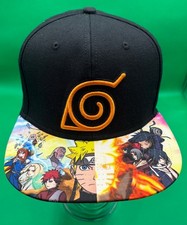 Rare Naruto Shippuden Ripple Junction Adjustable Snapbck Hat Ballcap Anime