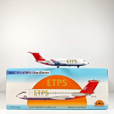 1:200 InFlight ETPS BAC 111-479FU One-Eleven ZE432  Airplane Diecast Plane Model