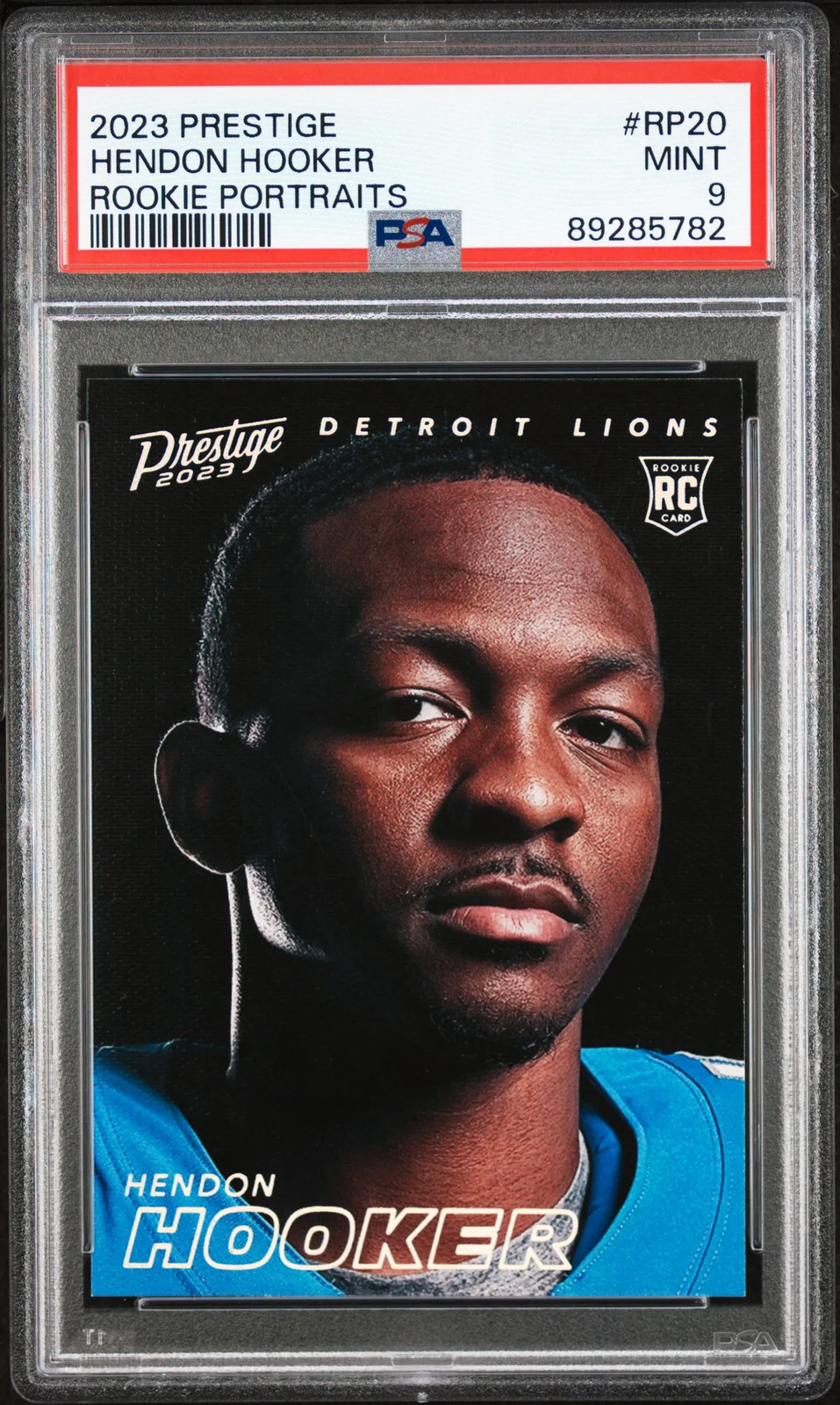 2023 Panini Prestige Rookie Portraits Hendon Hooker PSA 9