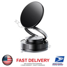 360  Vacuum Magnetic Phone Holder - Suction Cup Car Mount w/ Foldable Stand NEW