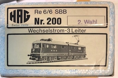 Hag Nr. 200 Re 6/6 11602 SBB FFS Analog Wechselstrom 3-Leiter  2.Wahl neu