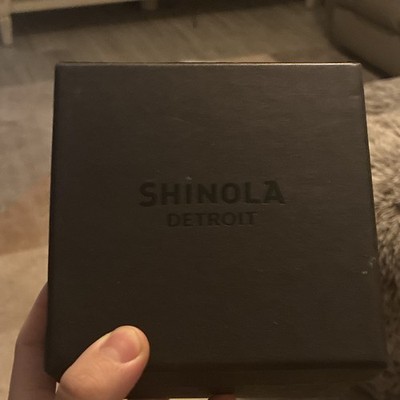 Shinola Argonite 708 Quartz 36mm Silver Stainless Watch White Dial