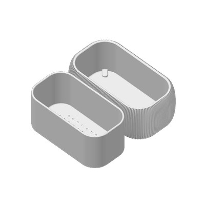 THALOR HERBS Pflanzgefäß mit Beinen 2er-Set modern