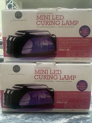 asp mini led curing lamp led technology 405nm 100 watt us 30 seconds curing time